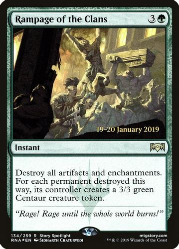 Prerelease Stamped - Rampage of the Clans-134R (Foil)