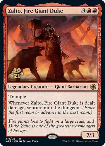 Prerelease Stamped - Zalto, Fire Giant Duke-171R (Foil)
