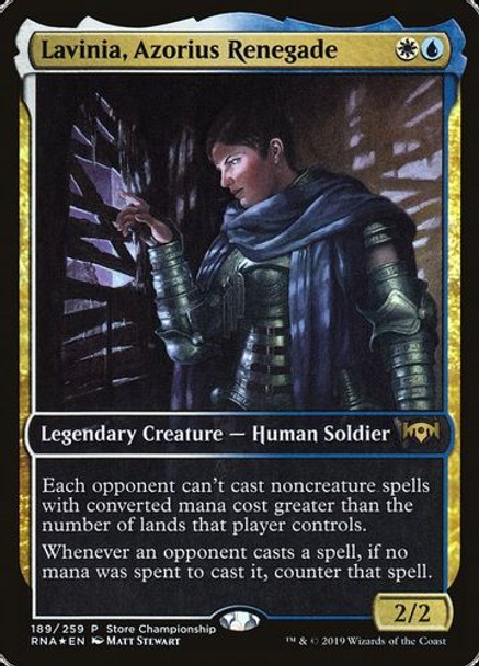 Game Day & Store Championship Promos - Lavinia, Azorius Renegade-189P (Foil)