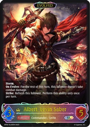 [BP02-SL05EN](SL) Albert, Levin Saber (Evolved) (Super Legendary)