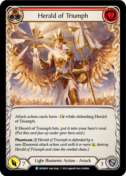 FAB04 MON-008R Herald of Triumph (red) (1st ed)