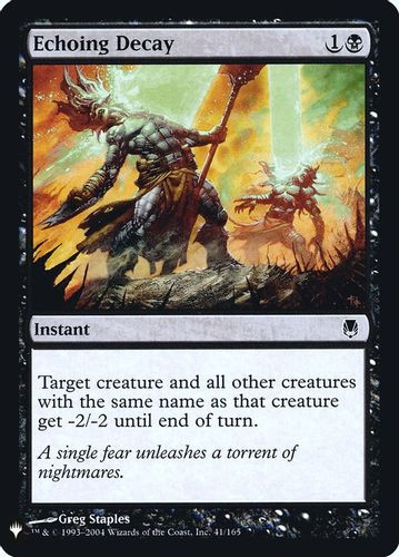 The List - Echoing Decay-041C (Foil)