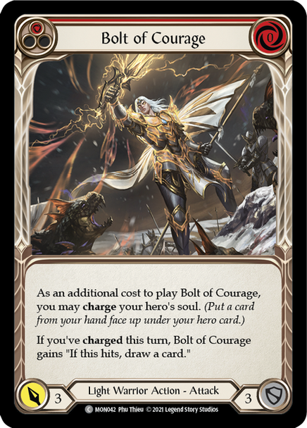 FAB04 MON-042C Bolt of Courage (red) (1st ed)