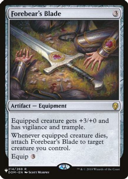 The List - Forebear's Blade-214R