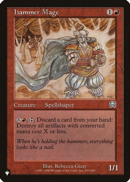 The List - Hammer Mage-193U