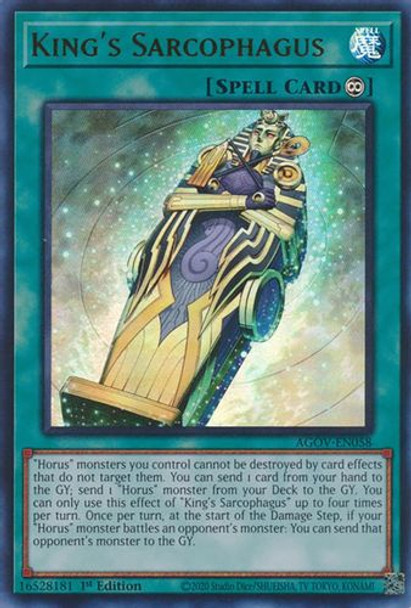 AGOV-EN058 King's Sarcophagus (Ultra Rare) <1st>