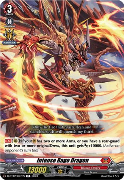 D-BT12/057EN C Intense Rage Dragon