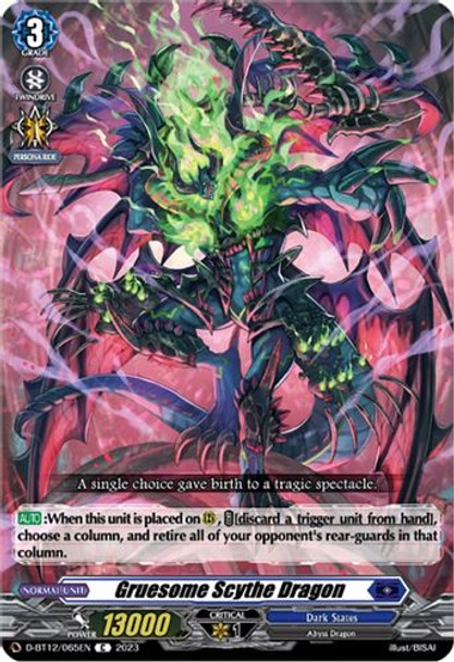 D-BT12/065EN C Gruesome Scythe Dragon