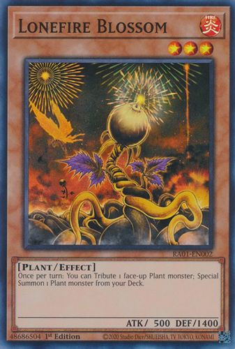 RA01-EN002 Lonefire Blossom (Prismatic Ultimate Rare) <1st>