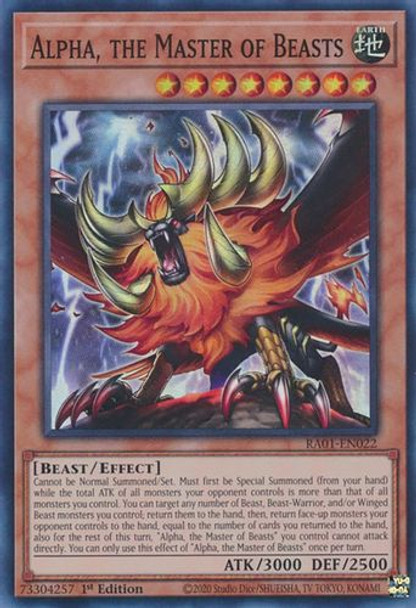 RA01-EN022 Alpha, the Master of Beasts (Prismatic Ultimate Rare) <1st>