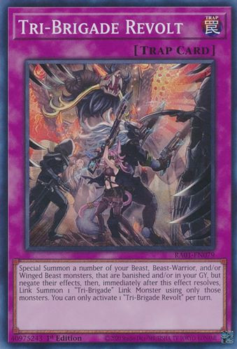 RA01-EN079 Tri-Brigade Revolt (Quarter Century Secret Rare) <1st>