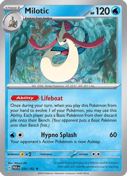 SV04-PAR-EN-036/182R Milotic (Holo)