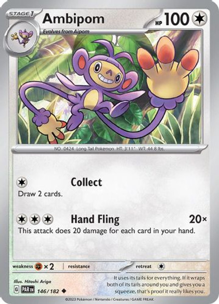 [SV04][PAR-146/182](UC) Ambipom (Reverse Holo)