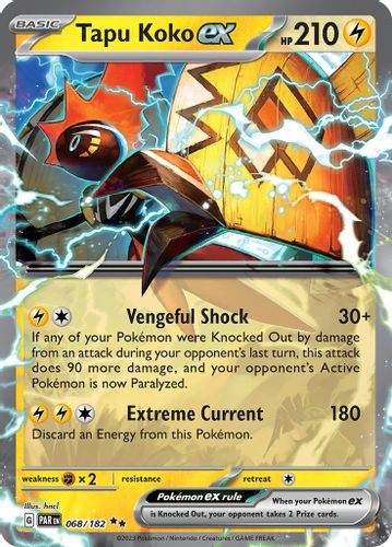 [SV04][PAR-068/182](RR) Tapu Koko ex (Holo)