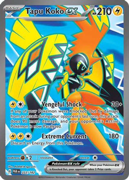 SV04-PAR-EN-222/182SRR Tapu Koko ex (Holo)