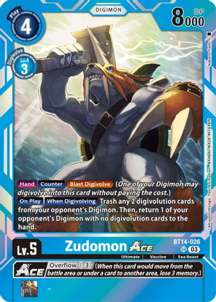 BT14-026SR Zudomon Ace (Foil)