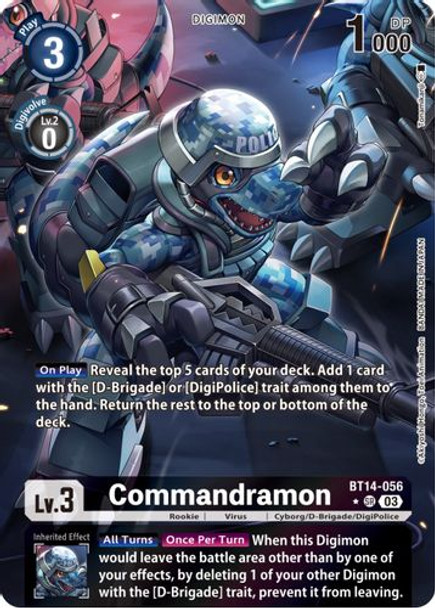 BT14-056SR Commandramon (Alternate Art) (Foil)