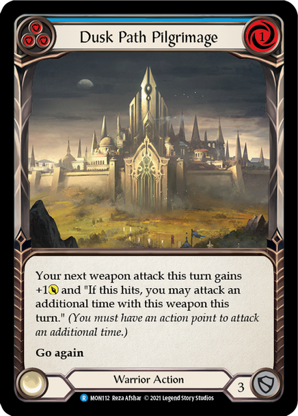 FAB04 MON-112R Dusk Path Pilgrimage (blue) Rainbow Foil (1st ed)