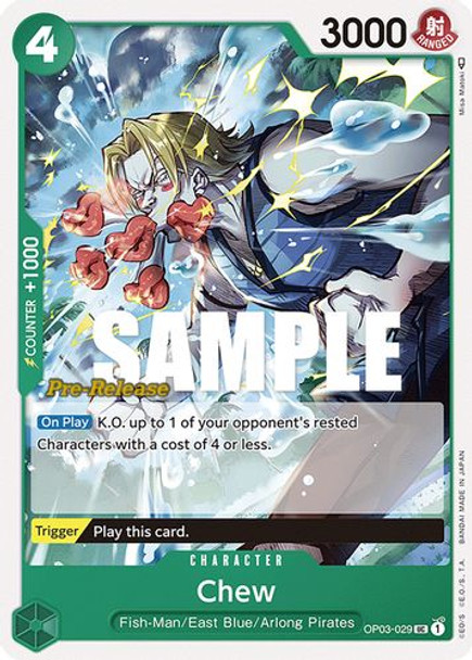 OP03-029UC Chew (Prerelease Stamp)