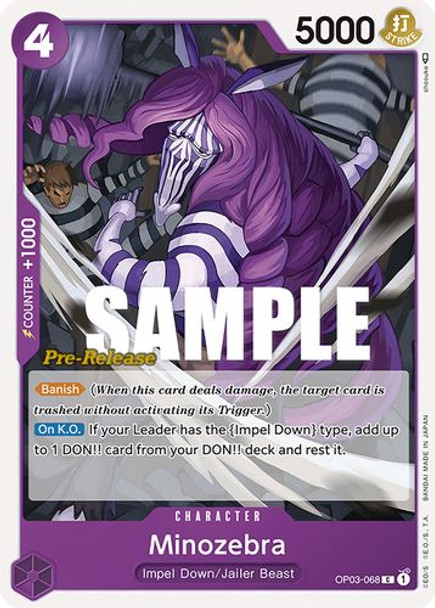 OP03-068C Minozebra (Prerelease Stamp)