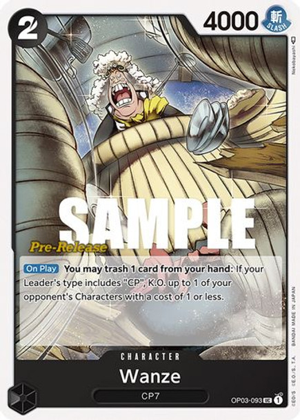 OP03-093UC Wanze (Prerelease Stamp)