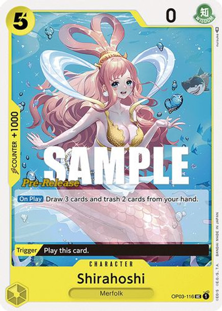 OP03-116UC Shirahoshi (Prerelease Stamp)