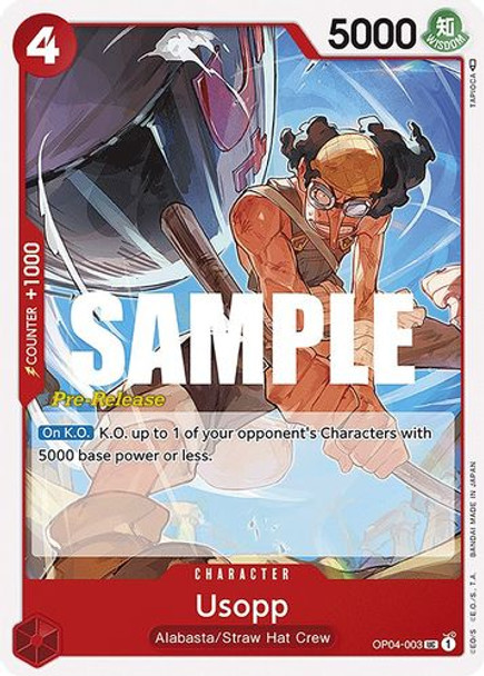 OP04-003UC Usopp (Prerelease Stamp)