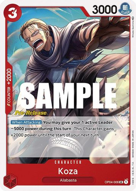 OP04-006UC Koza (Prerelease Stamp)