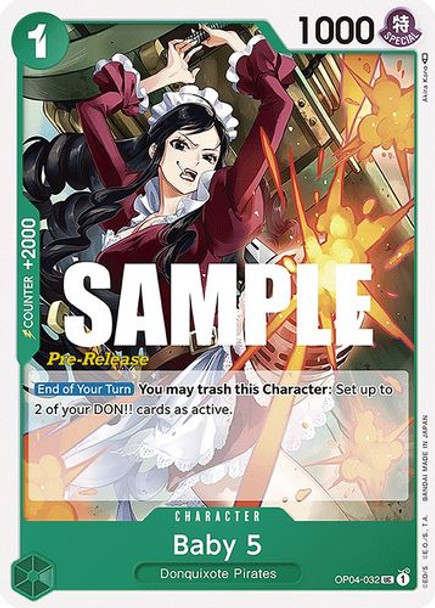 OP04-032UC Baby 5 (Prerelease Stamp)