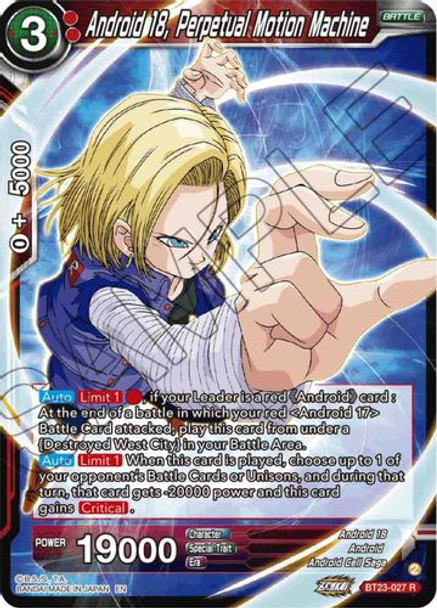 BT23-027R Android 18, Perpetual Motion Machine (Foil)