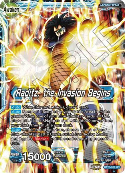 BT23-038UC Raditz // Raditz, the Invasion Begins