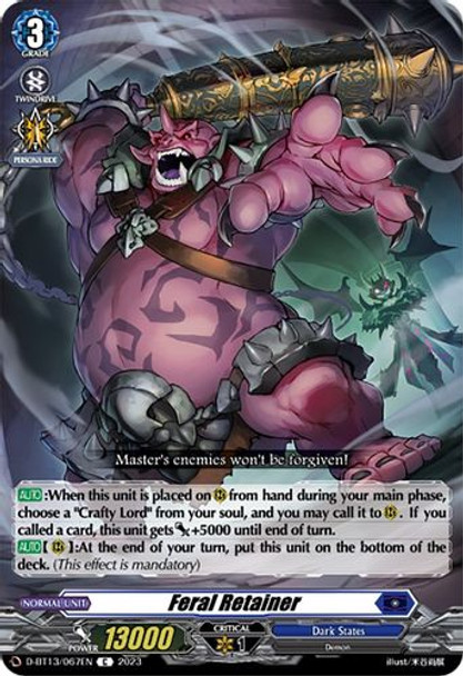 D-BT13/067EN C Feral Retainer