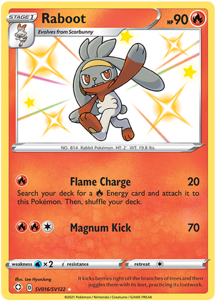 [SWSH04b][SHF-016/122SV] Raboot (Holo)