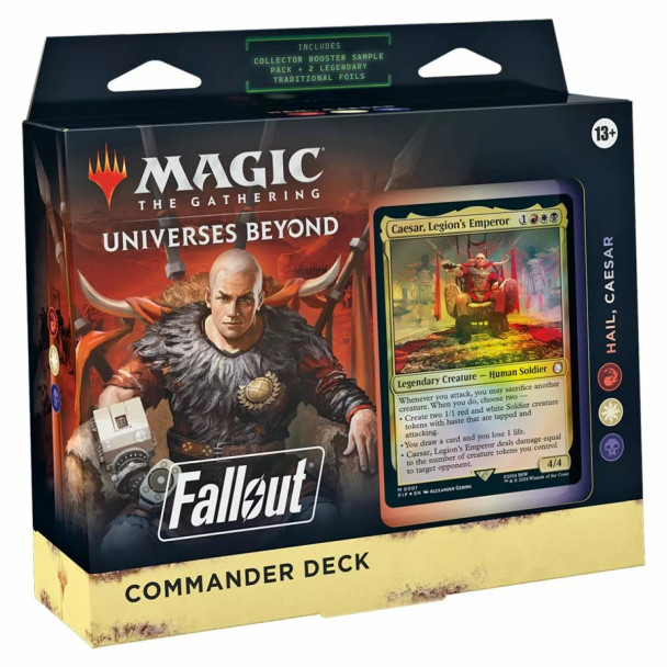 MTG Fallout Commander Deck (Red-White-Black Hail, Caesar)