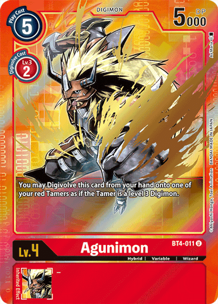 BT04-011U Agunimon (Alternate Art) (Foil)