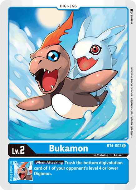 BT04-002U Bukamon (Prerelease Stamped)