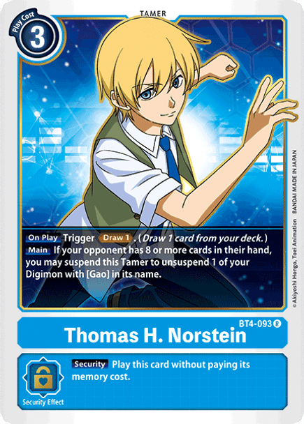 BT04-093R Thomas H. Norstein (Prerelease Stamp)