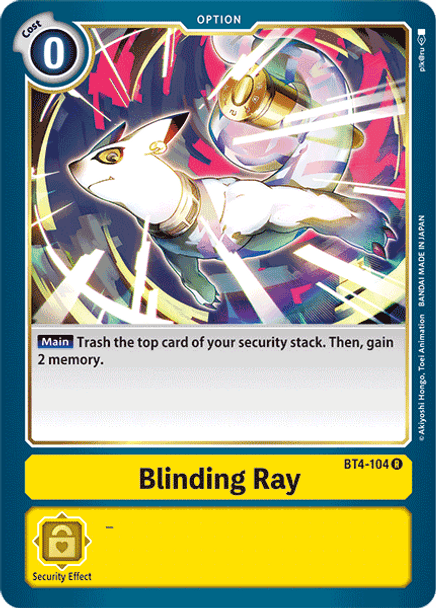 BT04-104R Blinding Ray (Prerelease Stamp)