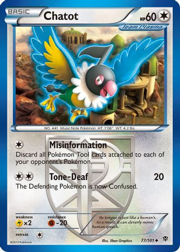 BW10-PLB-077/101UC Chatot [Team Plasma]