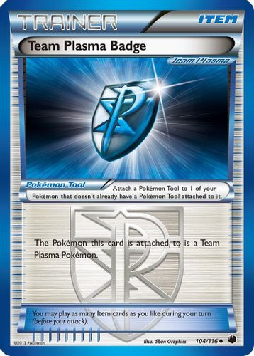 BW09-PLF-104/116UC Team Plasma Badge [Team Plasma]