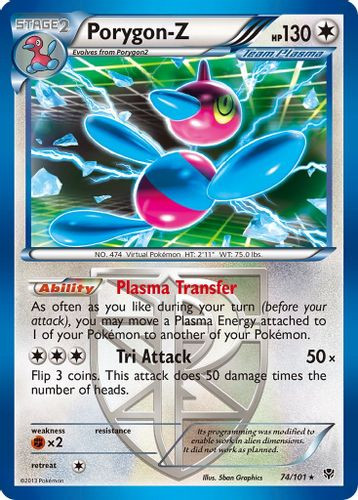 BW10-PLB-074/101HR Porygon-Z [Team Plasma] (Holo)