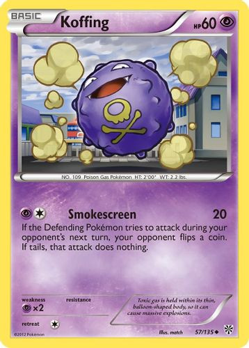 BW08-PLS-057/135C Koffing (Reverse Holo)