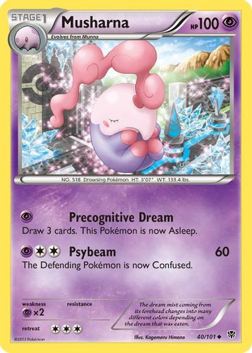 BW10-PLB-040/101UC Musharna (Reverse Holo)