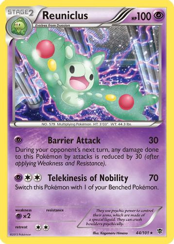 BW10-PLB-044/101R Reuniclus (Reverse Holo)