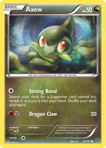 BW10-PLB-067/101C Axew (Reverse Holo)