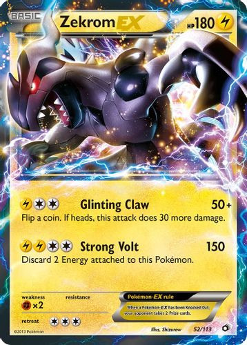 BW11-LTR-052/113UR Zekrom EX (Holo)