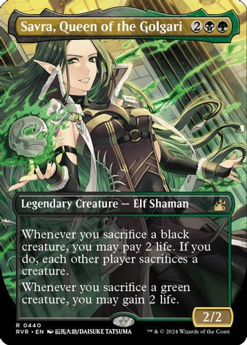 RVR-0440R Savra, Queen of the Golgari (Borderless)