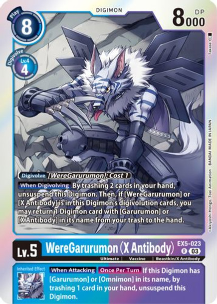 EX05-023R WereGarurumon (X Antibody) (Foil)