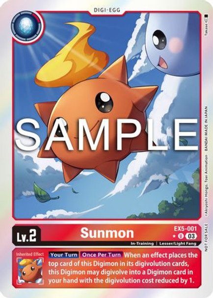 EX05-001U Sunmon (EX-05 Box Topper) (Foil)