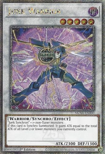 MZMI-EN000 Junk Warrior (Quarter Century Secret Rare) <1st>